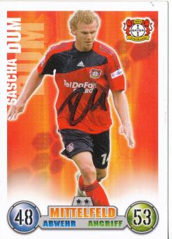 Sascha Dum   Bayer 04 Leverkusen   2008/2009 Match Attax Card orig. signiert 