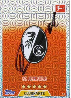 Christian Streich  SC Freiburg  Match Attax Card orig. signiert 