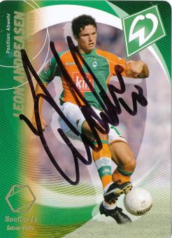 Leon Andreasen  SV Werder Bremen   Soccards 2005/2006  Card orig. signiert 