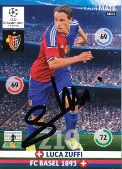 Luca Zuffi  FC Basel  2014/2015  Panini  Card original signiert 