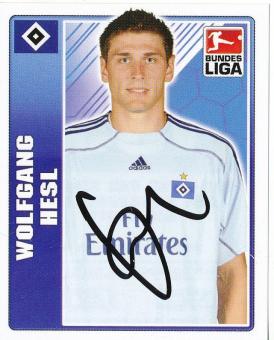 Wolfgang Hesl  Hamburger SV  2009/2010 Topps  Bundesliga Sticker original signiert 
