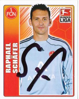 Raphael Schäfer  FC Nürnberg   2009/2010 Topps  Bundesliga Sticker original signiert 