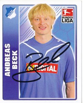Andreas Beck  TSG 1899 Hoffenheim   2009/2010 Topps  Bundesliga Sticker original signiert 