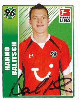 Hanno Balitsch  Hannover 96   2009/2010 Topps  Bundesliga Sticker original signiert 