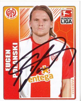 Eugen Polanski  FSV Mainz 05   2009/2010 Topps  Bundesliga Sticker original signiert 