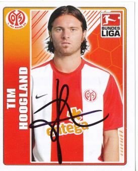 Tim Hoogland  FSV Mainz 05   2009/2010 Topps  Bundesliga Sticker original signiert 