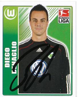 Diego Benaglio  VFL Wolfsburg   2009/2010 Topps  Bundesliga Sticker original signiert 