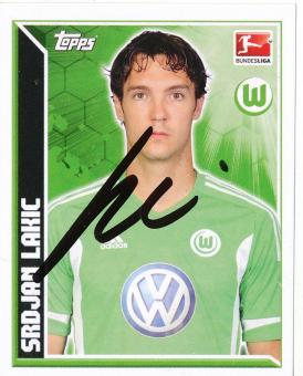Srdjan Lakic  VFL Wolfsburg  2011/2012  Topps  Bundesliga Sticker original signiert 