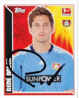Rene Adler  Bayer 04 Leverkusen   2011/2012  Topps  Bundesliga Sticker original signiert 