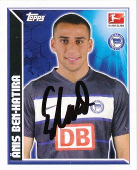Änis Ben Hatira  Hertha BSC Berlin   2011/2012  Topps  Bundesliga Sticker original signiert 