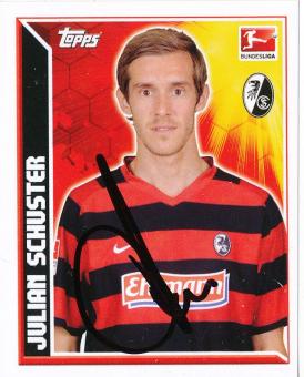 Julian Schuster  SC Freiburg   2011/2012  Topps  Bundesliga Sticker original signiert 