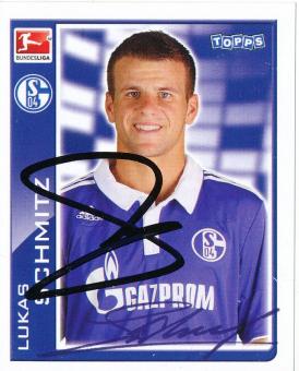 Lukas Schmitz  FC Schalke 04  2010/2011  Topps  Bundesliga Sticker original signiert 