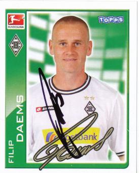 Filip Daems  Borussia Mönchengladbach  2010/2011  Topps  Bundesliga Sticker original signiert 