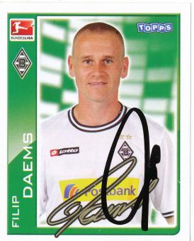 Filip Daems  Borussia Mönchengladbach  2010/2011  Topps  Bundesliga Sticker original signiert 