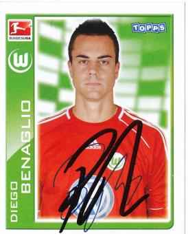 Diego Benaglio  VFL Wolfsburg   2010/2011  Topps  Bundesliga Sticker original signiert 