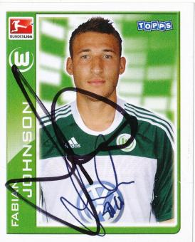 Fabian Johnson  VFL Wolfsburg   2010/2011  Topps  Bundesliga Sticker original signiert 