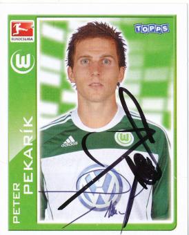 Peter Pekarik  VFL Wolfsburg   2010/2011  Topps  Bundesliga Sticker original signiert 