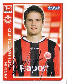 Pirmin Schwegler  Eintracht Frankfurt   2010/2011  Topps  Bundesliga Sticker original signiert 