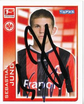 Sebastian Jung  Eintracht Frankfurt   2010/2011  Topps  Bundesliga Sticker original signiert 