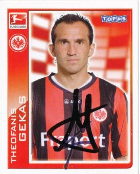 Theofanis Gekas  Eintracht Frankfurt   2010/2011  Topps  Bundesliga Sticker original signiert 
