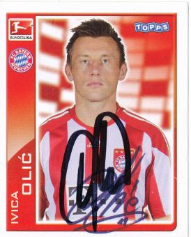 Ivica Olic  FC Bayern München   2010/2011  Topps  Bundesliga Sticker original signiert 