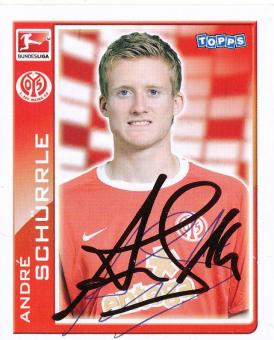 Andre Schürrle  FSV Mainz 05   2010/2011  Topps  Bundesliga Sticker original signiert 