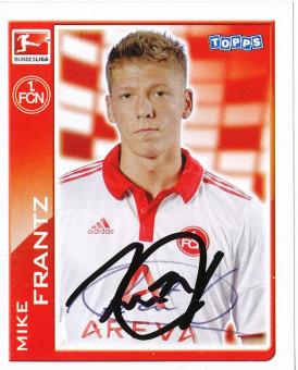Mike Frantz  FC Nürnberg   2010/2011  Topps  Bundesliga Sticker original signiert 