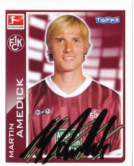 Martin Amedick  FC Kaiserslautern   2010/2011  Topps  Bundesliga Sticker original signiert 