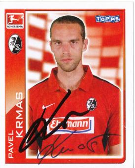 Pavel Krmas  SC Freiburg   2010/2011  Topps  Bundesliga Sticker original signiert 