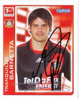 Tranquillo Barnetta  Bayer 04 Leverkusen   2010/2011  Topps  Bundesliga Sticker original signiert 