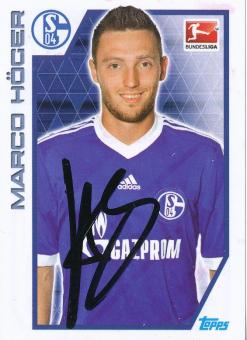 Marco Höger  FC Schalke 04  2012/2013  Topps  Bundesliga Sticker original signiert 