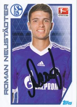 Roman Neustädter  FC Schalke 04  2012/2013  Topps  Bundesliga Sticker original signiert 