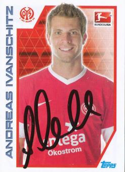 Andreas Ivanschitz  FSV Mainz 05   2012/2013  Topps  Bundesliga Sticker original signiert 