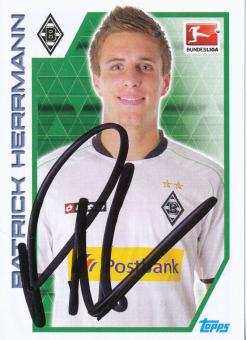 Patrick Herrmann  Borussia Mönchengladbach   2012/2013  Topps  Bundesliga Sticker original signiert 