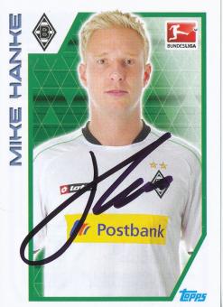 Mike Hanke  Borussia Mönchengladbach   2012/2013  Topps  Bundesliga Sticker original signiert 