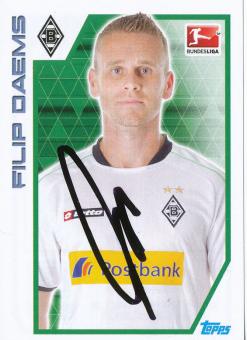 Filip Daems  Borussia Mönchengladbach   2012/2013  Topps  Bundesliga Sticker original signiert 