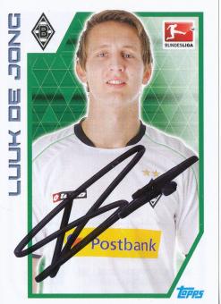 Luuk De Jong  Borussia Mönchengladbach   2012/2013  Topps  Bundesliga Sticker original signiert 