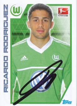 Ricardo Rodriguez  VFL Wolfsburg   2012/2013  Topps  Bundesliga Sticker original signiert 