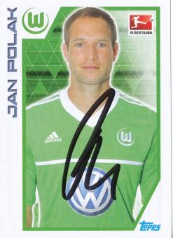 Jan Polak  VFL Wolfsburg   2012/2013  Topps  Bundesliga Sticker original signiert 