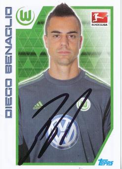 Diego Benaglio  VFL Wolfsburg   2012/2013  Topps  Bundesliga Sticker original signiert 