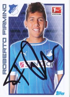 Roberto Firmino  TSG 1899 Hoffenheim   2012/2013  Topps  Bundesliga Sticker original signiert 