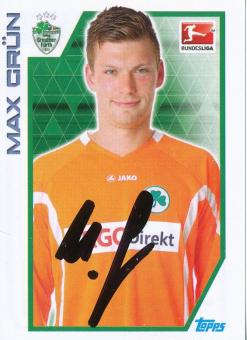 Max Grün  SpVgg Greuther Fürth   2012/2013  Topps  Bundesliga Sticker original signiert 