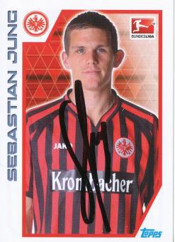 Sebastian Jung  Eintracht Frankfurt   2012/2013  Topps  Bundesliga Sticker original signiert 