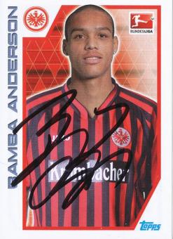 Bamba Anderson  Eintracht Frankfurt   2012/2013  Topps  Bundesliga Sticker original signiert 
