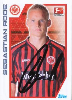 Sebastian Rode  Eintracht Frankfurt   2012/2013  Topps  Bundesliga Sticker original signiert 