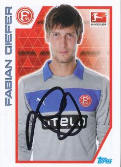 Fabian Giefer  Fortuna Düsseldorf   2012/2013  Topps  Bundesliga Sticker original signiert 
