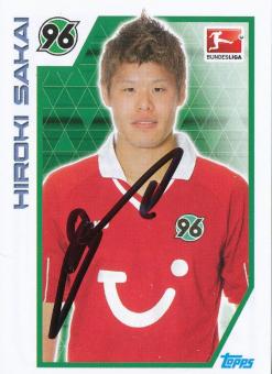 Hiroki Sakai  Hannover 96  2012/2013  Topps  Bundesliga Sticker original signiert 
