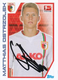 Matthias Ostrzolek  FC Augsburg  2012/2013  Topps  Bundesliga Sticker original signiert 