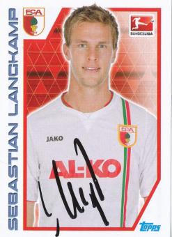Sebastian Langkamp  FC Augsburg  2012/2013  Topps  Bundesliga Sticker original signiert 