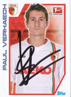 Paul Verhaegh  FC Augsburg  2012/2013  Topps  Bundesliga Sticker original signiert 